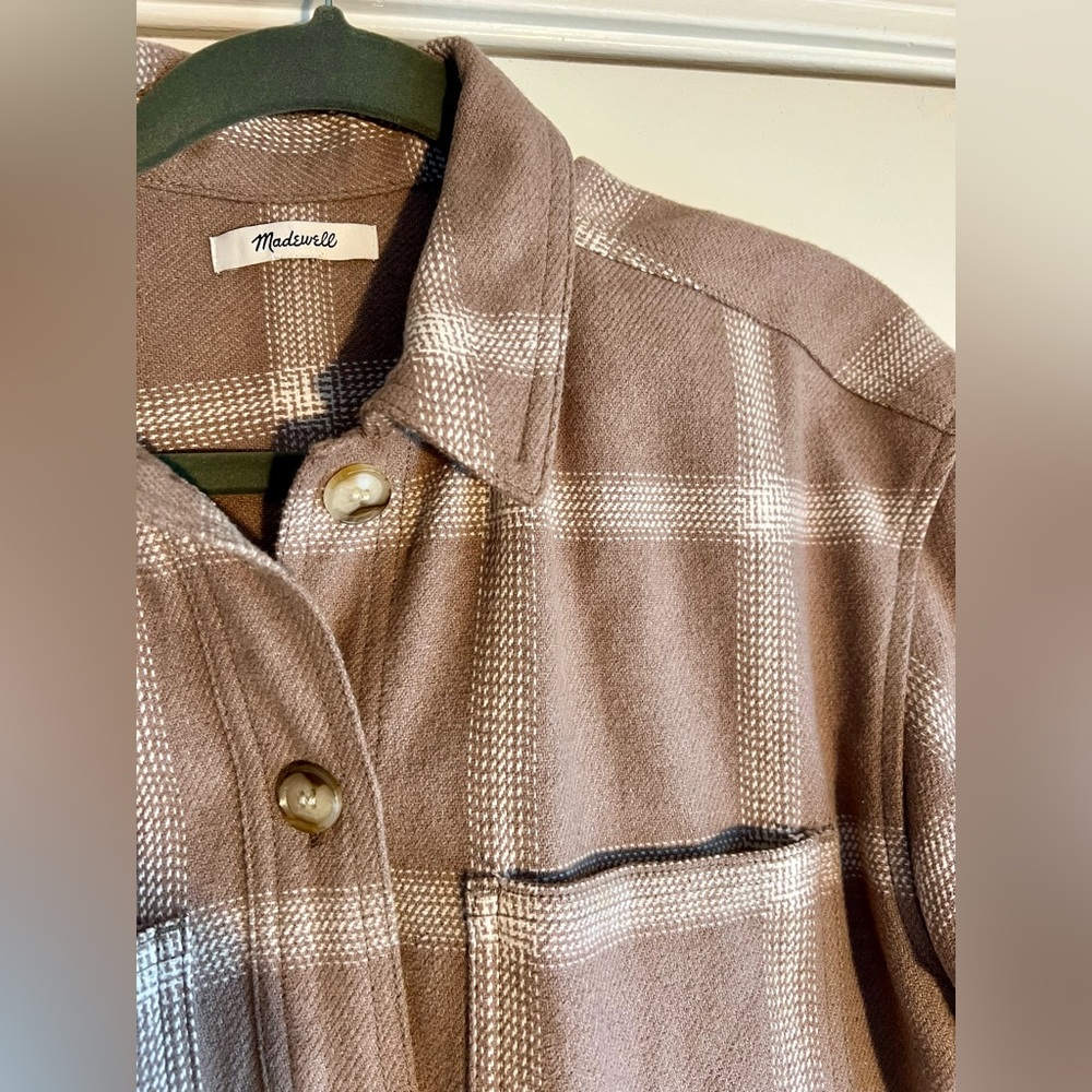 Madewell Heavy Cotton Plaid Shirt Jacket